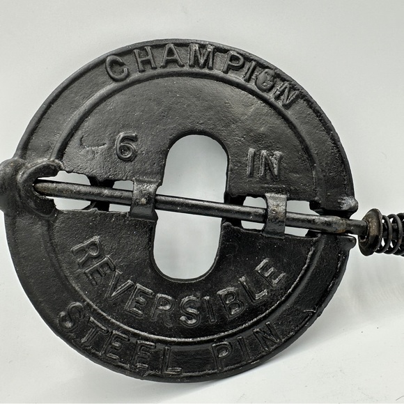 Vintage Smarts Brookville 6" Champion Reversible Steel Pin Damper - Picture 5 of 7